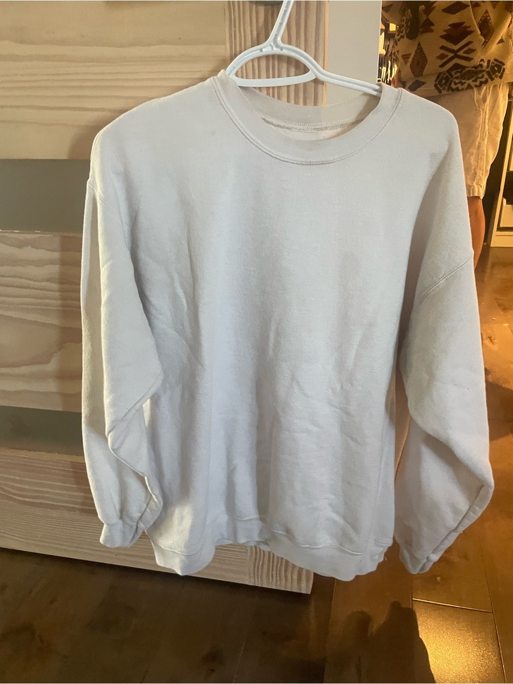 Classic Men's Crewneck Sweater - White